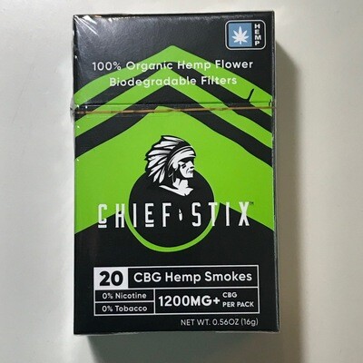 Chief Stix Organic CBG Smokes (20 Ct)