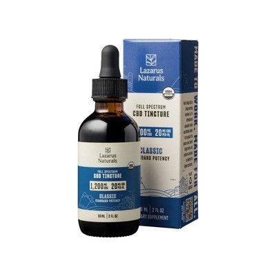 Lazarus Naturals 1200mg FS Standard Potency Classic Tincture 60mL