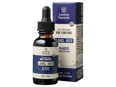 Lazarus Naturals 1500mg FS High Potency Classic Tincture 30mL