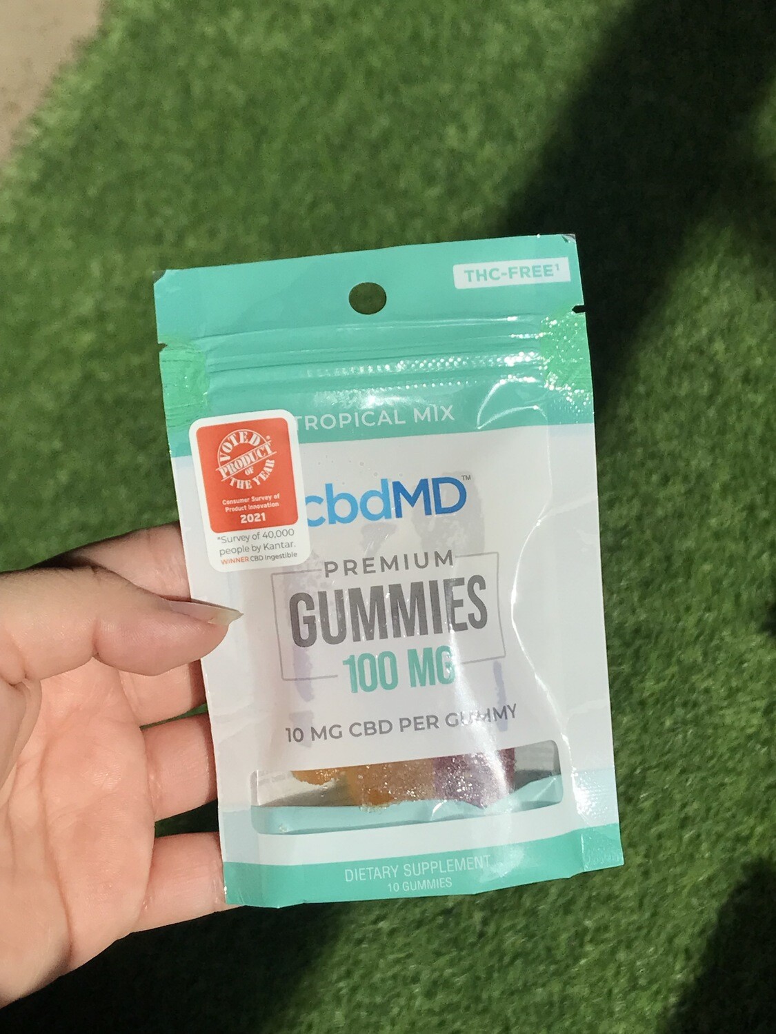 CBDMD 100mg Gummies Pack