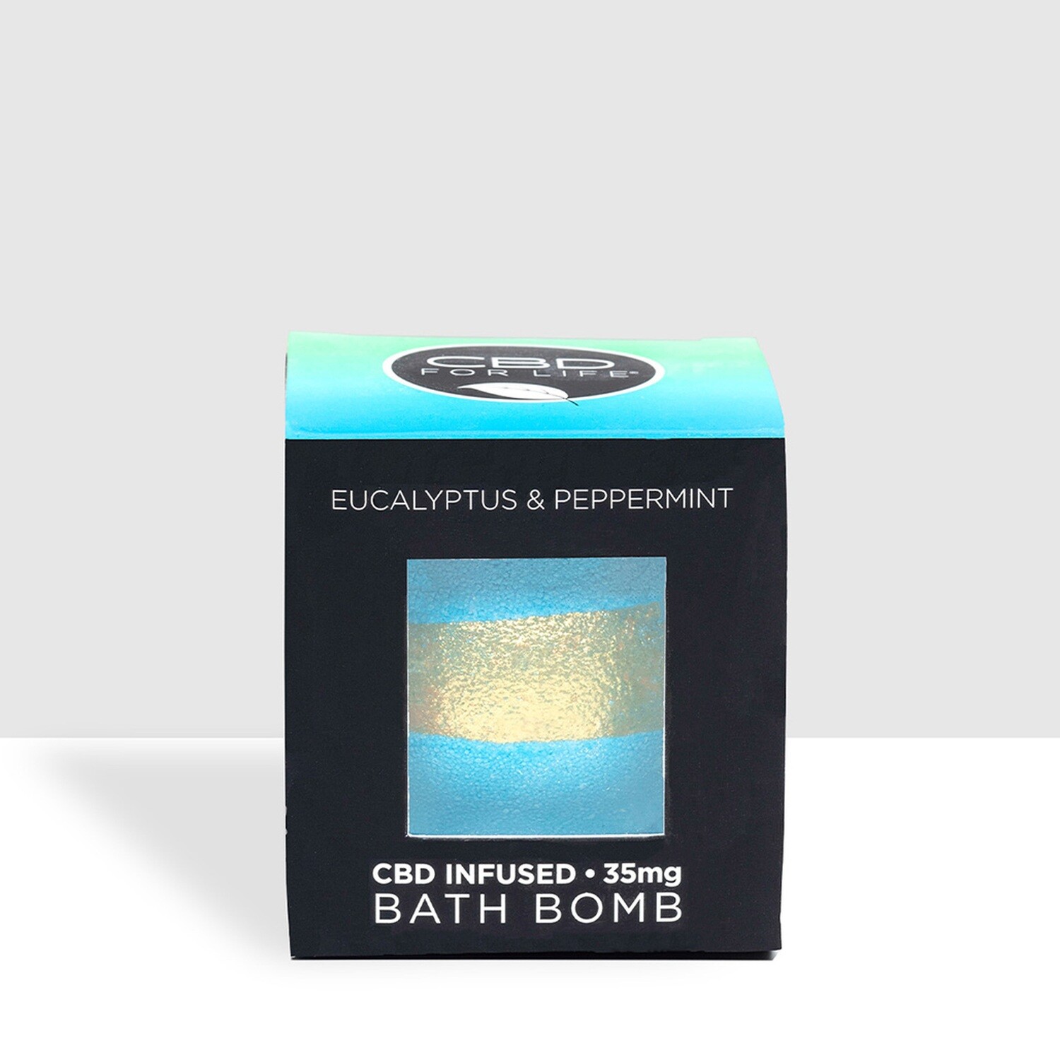 CBD For Life Eucalyptus/Peppermint Bath Bomb - 35MG