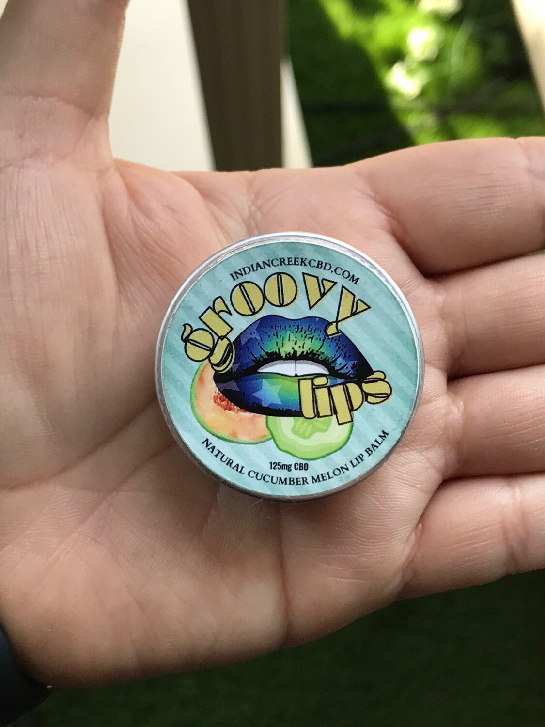 Indian Creek CBD Groovy Lips Natural 125mg  Cucumber Melon CBD Lip Balm 