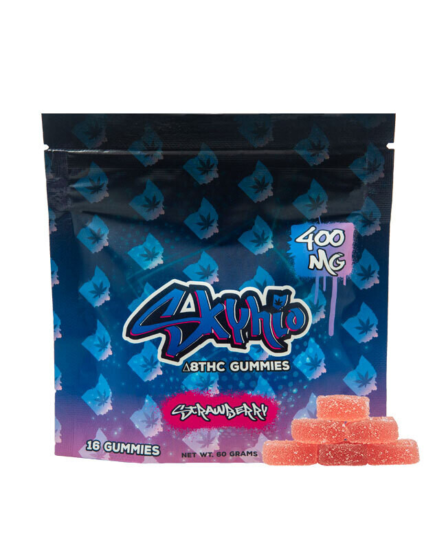 Skyhio Delta 8 Gummies - Strawberry - 400MG