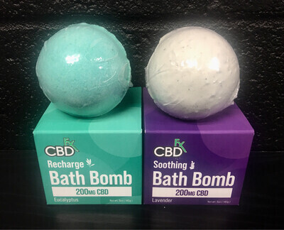 CBDfx Bath Bomb - 200mg - Eucalyptus 