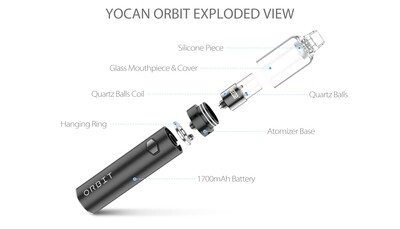 Yocan - Orbit 1700mAh Vaporizer Kit - Black