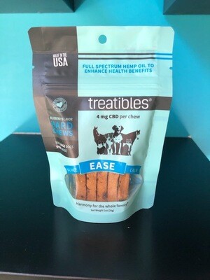Treatibles - "Ease" - Hard Chews For Dogs - 4MG - 10CT