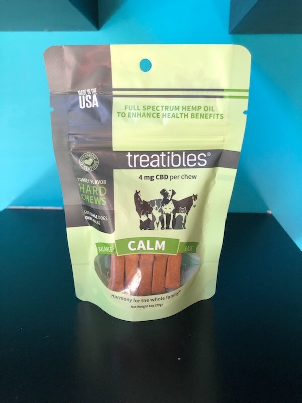 Treatibles - &quot;Calm&quot; - Hard Chews For Dogs - 4MG - 10CT