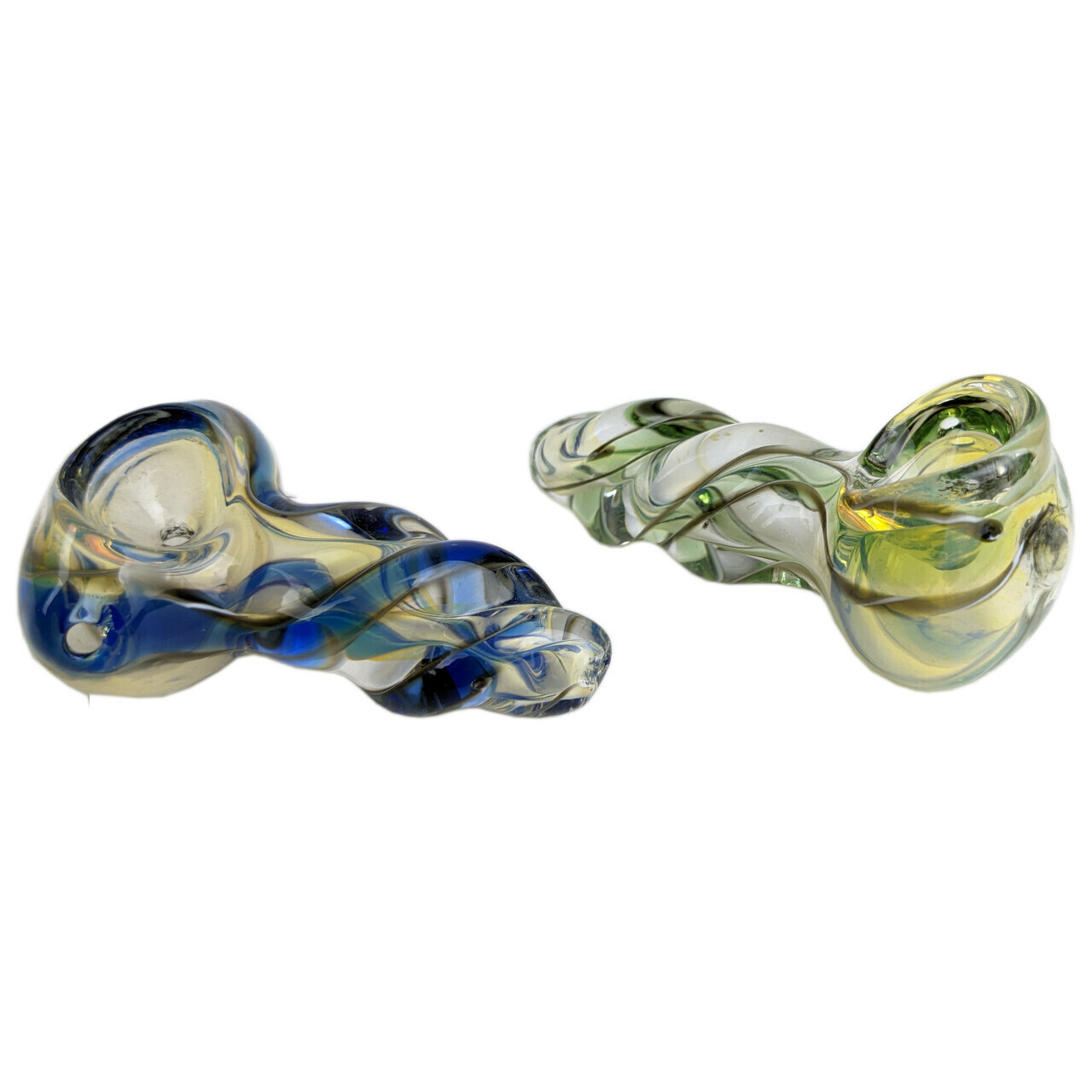 3&quot; Silver Fumed Twist Mouth Spoon Hand Pipe
