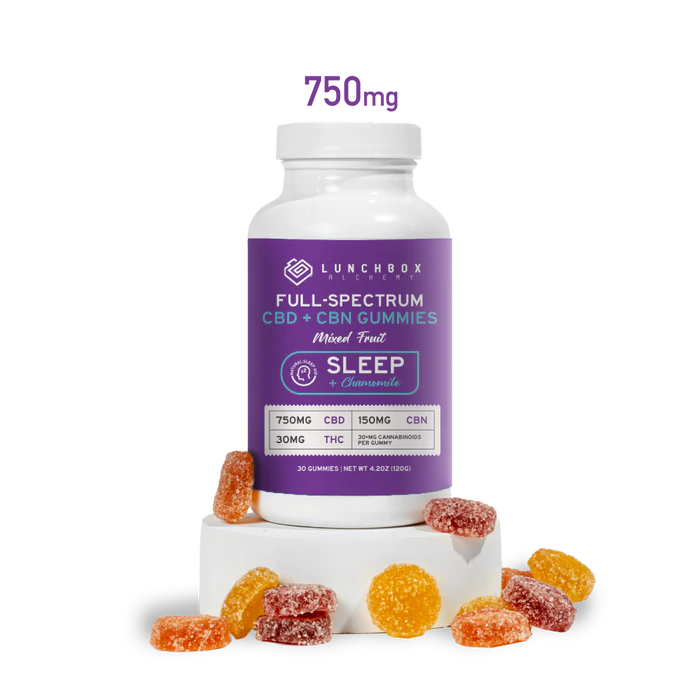 Lunchbox Alchemy Full-Spectrum CBD+CBN Gummies - &quot;Sleep&quot; 750mg