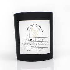 Black Verlvet Candles - ETHEREAL | 14 OZ | SOY CANDLE White, Cotton