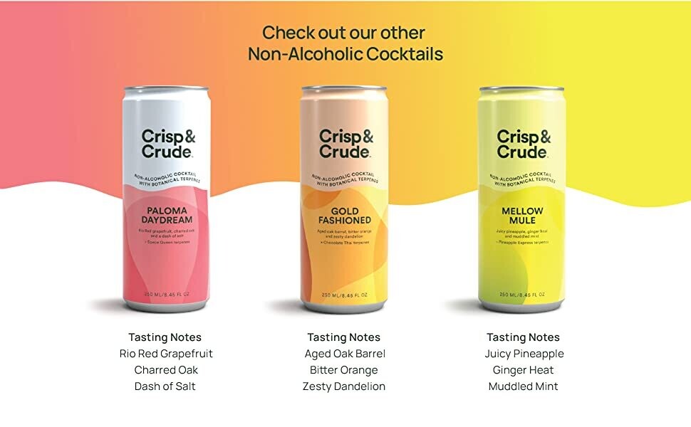 Crisp &amp; Crude - Paloma Daydream - With Terpenes - 4pk