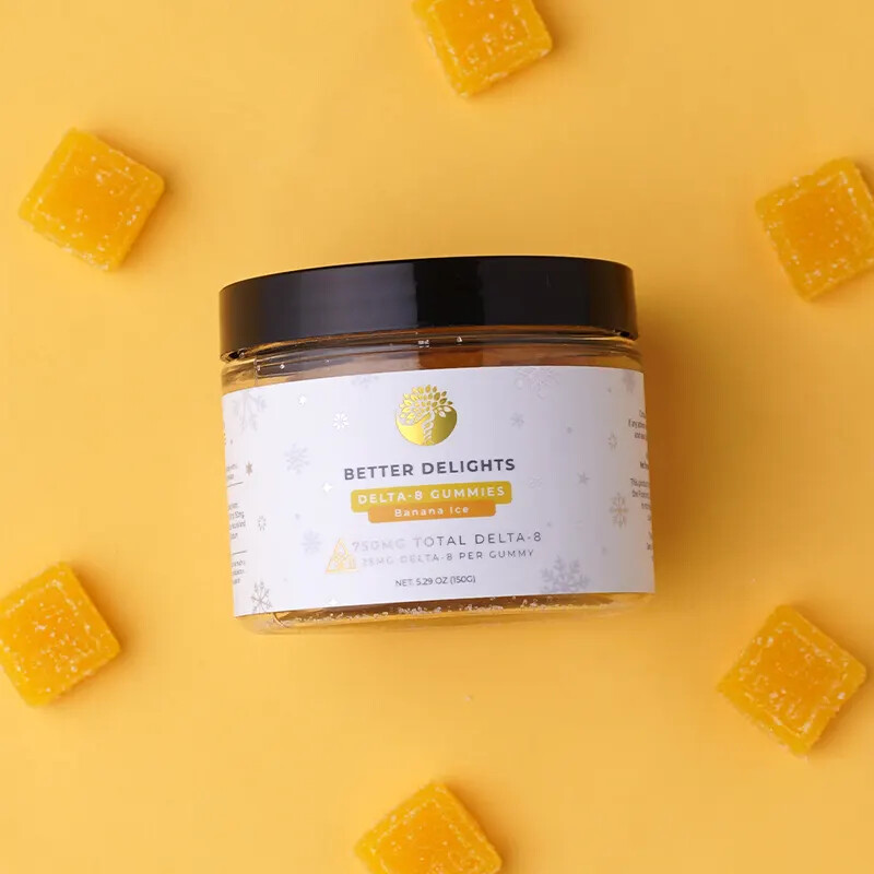 Creating Better Days 750MG Δ8 Gummies - Banana Ice 30ct