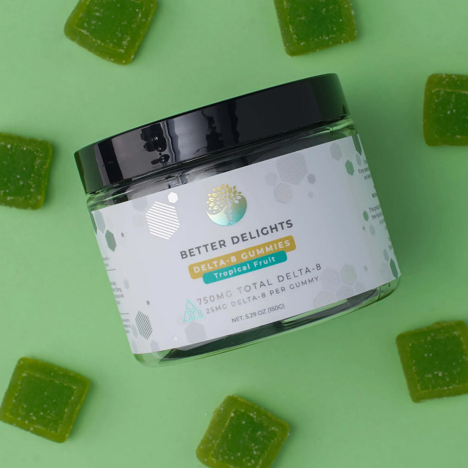 Creating Better Days 750MG Δ8 Gummies - Tropical Fruit 30ct