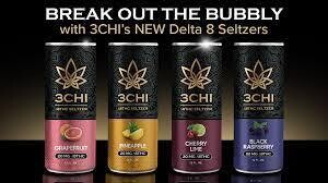3 Chi Delta 8 Seltzer - Cherry Lime - 20MG - Single Can