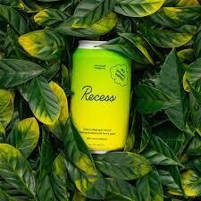 Recess Mood Sparkling Water Infused with Magnesium &amp; Adaptogens - Zero Proof Margarita - 4pk