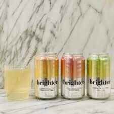 Brighter Sparkling ACV Tonic - Lemon Ginger Turmeric - Single Can