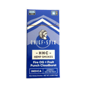 Chief Stix - HHC Infused Hemp Smokes Fire OG + Fruit Punch Cloudburst Indica 600+mg - Unit