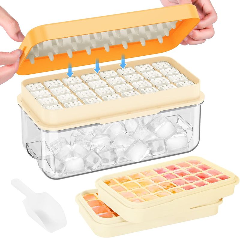 PHINOX Ice Cube Tray with Lid and Bin