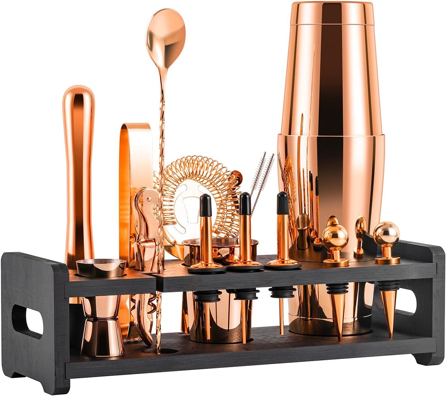 Soing 24-Piece Cocktail Shaker Set - Perfect Home Bartender Kit for Drink