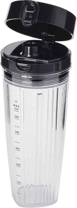 ZWILLING Enfinigy Personal Blender Jar with Drinking Lid and Vacuum Lid - Black