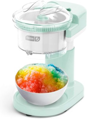 DASH Shaved Ice Maker and Slushie Machine (Aqua): Multi-Purpose Ice Shaver Machine for Homemade Shaved Ice, Snow Cones, Slushies, Cocktails &amp; More with Stainless Steel Blades, Easy to Clean and Store