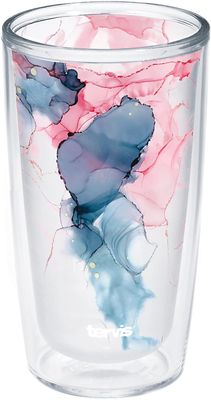 Crystal Nature Collection Insulated Tumbler Cup Keeps Drinks Cold &amp; Hot, 16oz, Summer Bloom