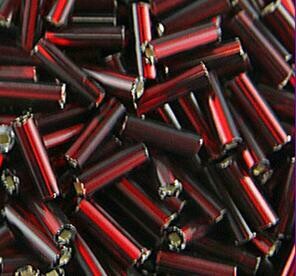  Bugles Sz 3 Silverlined Dark Red 
