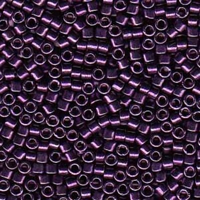 Delica Sz 11 RD Dark Purple Opaque Nickel Plated 0464