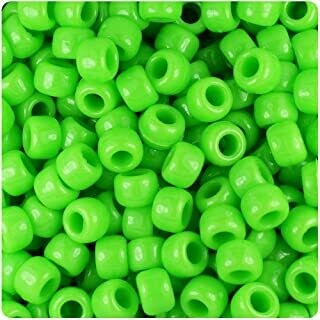 Crow Bead Opaque Lime Glass 6mm 25 Count