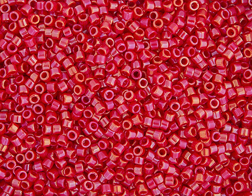 Delica Sz 11 Opaque Red Lustre 0214