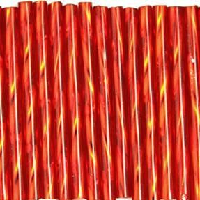 Bugles 30mm Silverlined Light Red Twist 