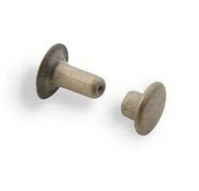Rapid Rivets Long Shank Antique Brass Plate Pkg of 10