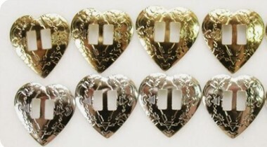 Conchos Heart Gold 30mm