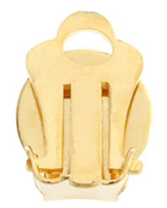 Clip On Earrings 10mm Gold Pkg of 2 prs