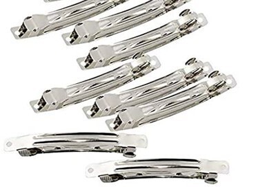 Barrettes 3cm Nickel Pkg of 4