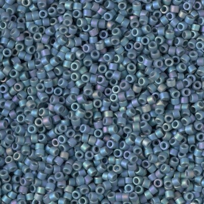 Delica Sz 11 Matte Opaque Glazed Rainbow Cabana Blue 2316