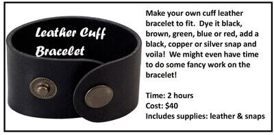 CLASS: Leather Cuff Bracelet TBA