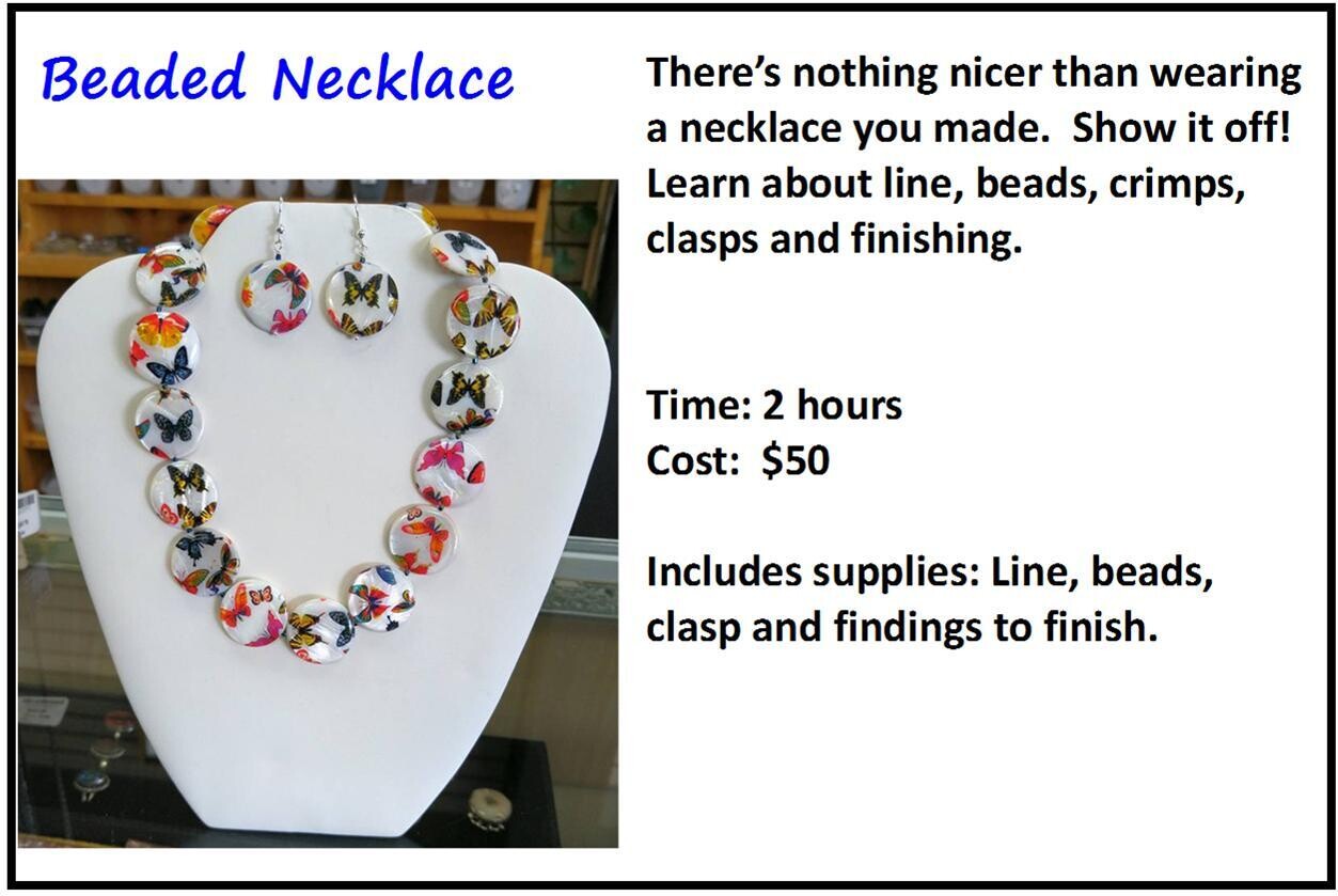 CLASS: Beaded Necklace Date TBA