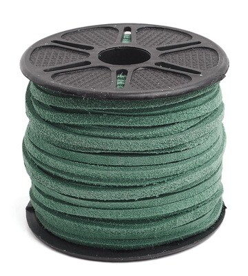 Leather Lacing 25 Yards 3.5mm Green
