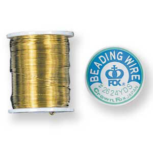 Beading Wire 26ga 24yds Brass Black