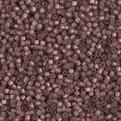 Delica Sz 11 Duracoat Silverlined Dyed Raisin 2183
