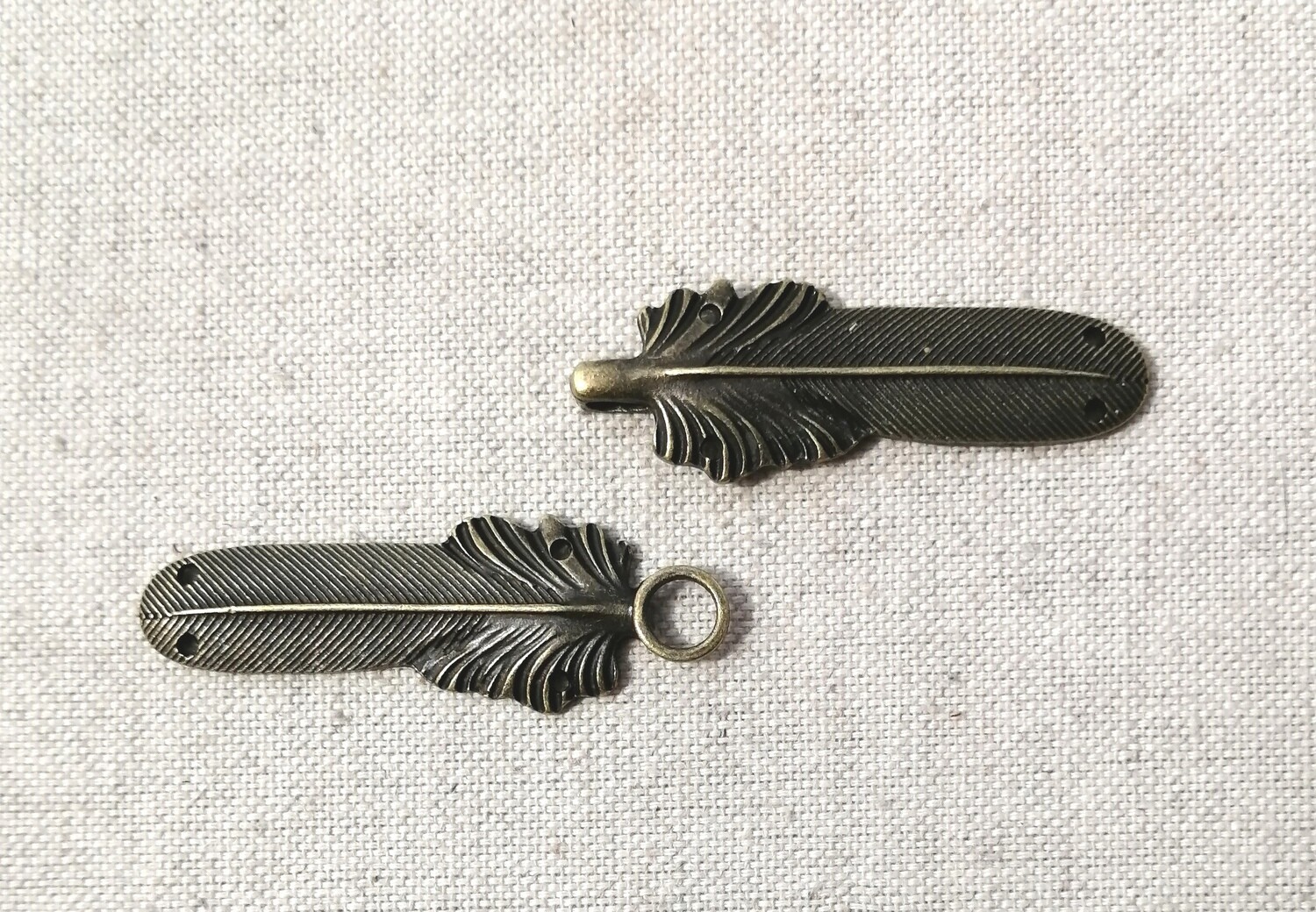 Brass Feather Clasp