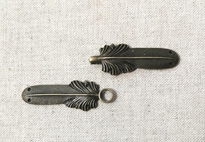 Brass Feather Clasp