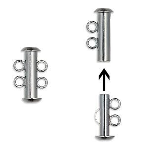 Magnetic Slide Clasp Gunmetal 2 Strand