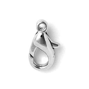 Lobster Claw 12mm Silver Plate pkg of 5