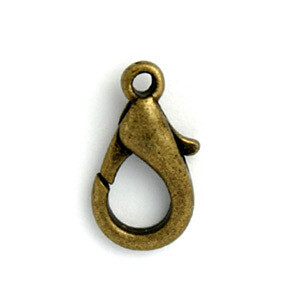 Lobster Claw  Antique Bronze 13mm pkg of 5