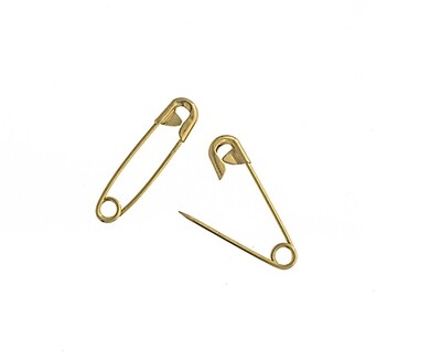 Safety Pins Gold 19x.67mm Pkg of 50
