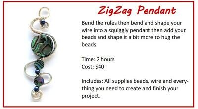 CLASS: Zigzag Wire Pendant Date TBA