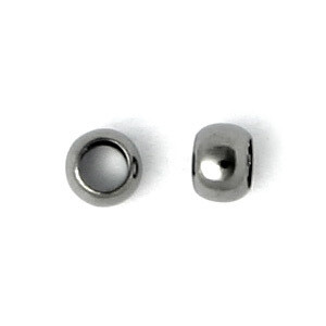 Crimps 1.5mm Gunmetal Pkg of 100