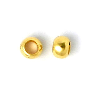 Crimps 2mm Silver Plate 100pcs